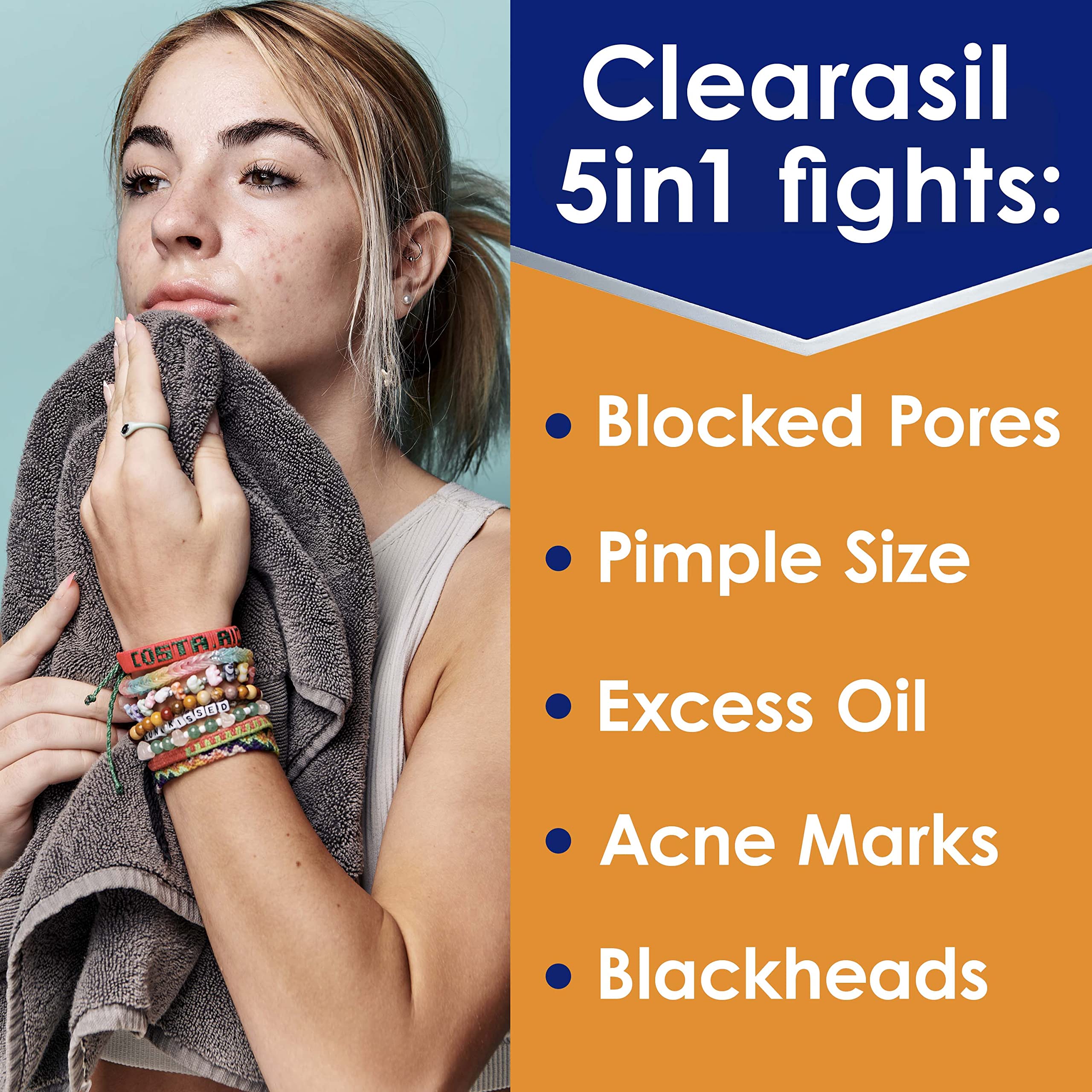 Texture closeup highlights the exfoliating feel and pore-clearing action of the pads.