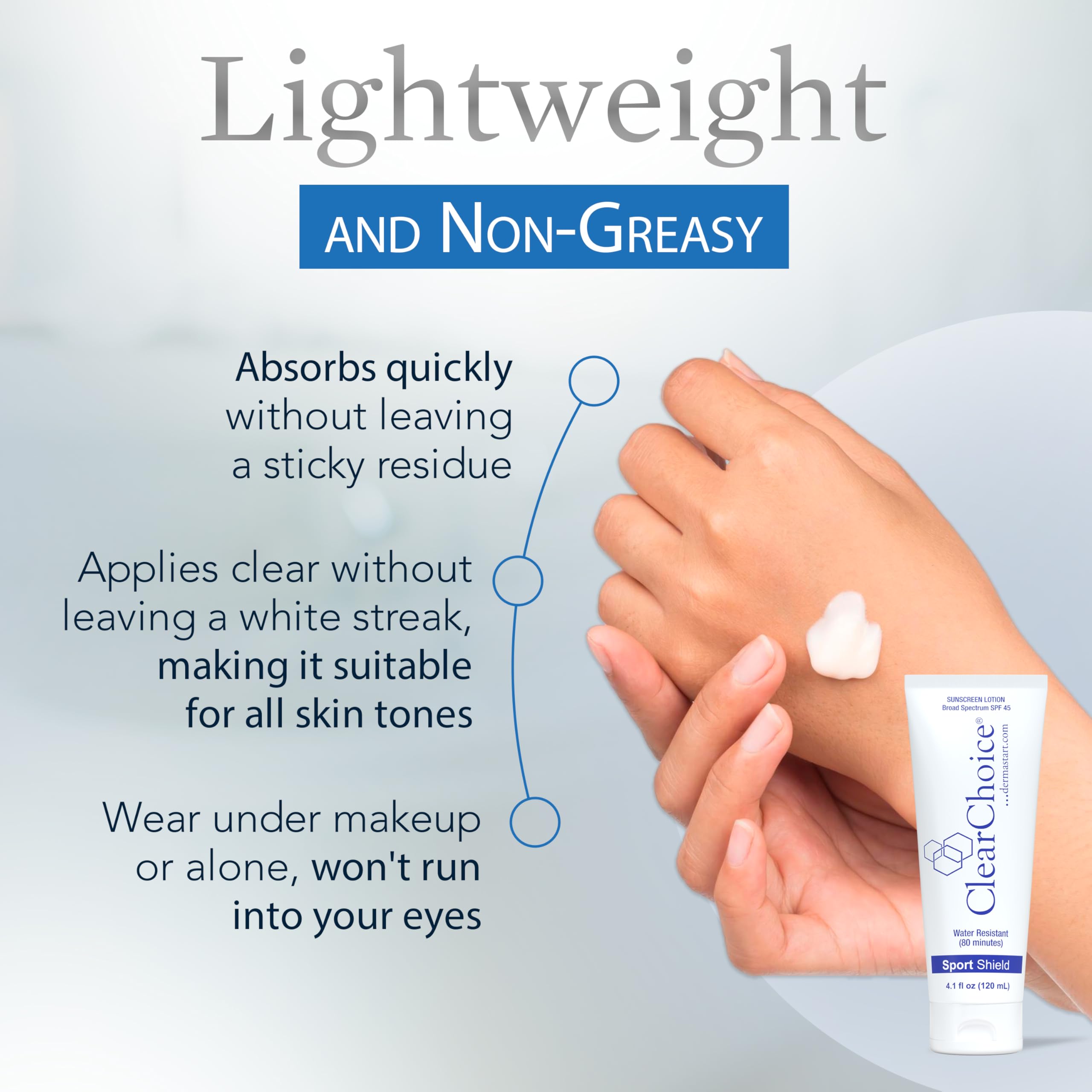 ClearChoice antioxidants with Aloe Vera and Vitamin C nourish skin health.