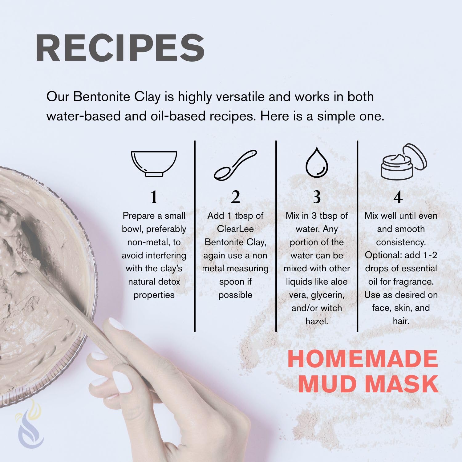 Aroma limpio y sensación de frescura con ClearLee Bentonite