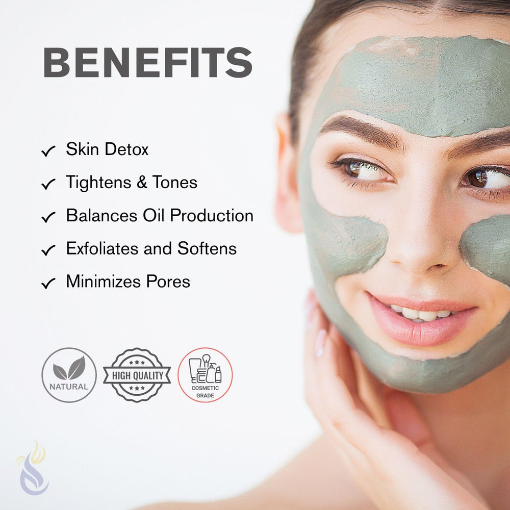 Polvo ClearLee Bentonite detox profundo para poros y grasa