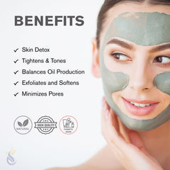 Polvo ClearLee Bentonite detox profundo para poros y grasa