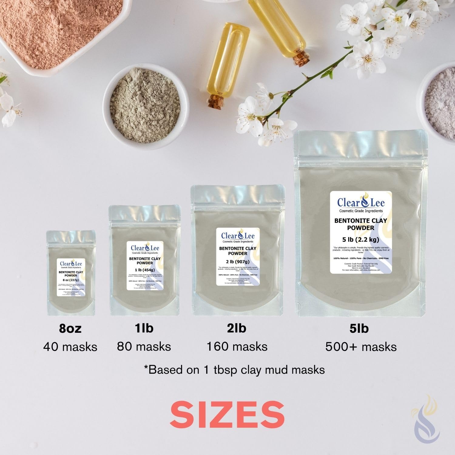 Exfoliación suave con ClearLee Bentonite en mascarillas faciales