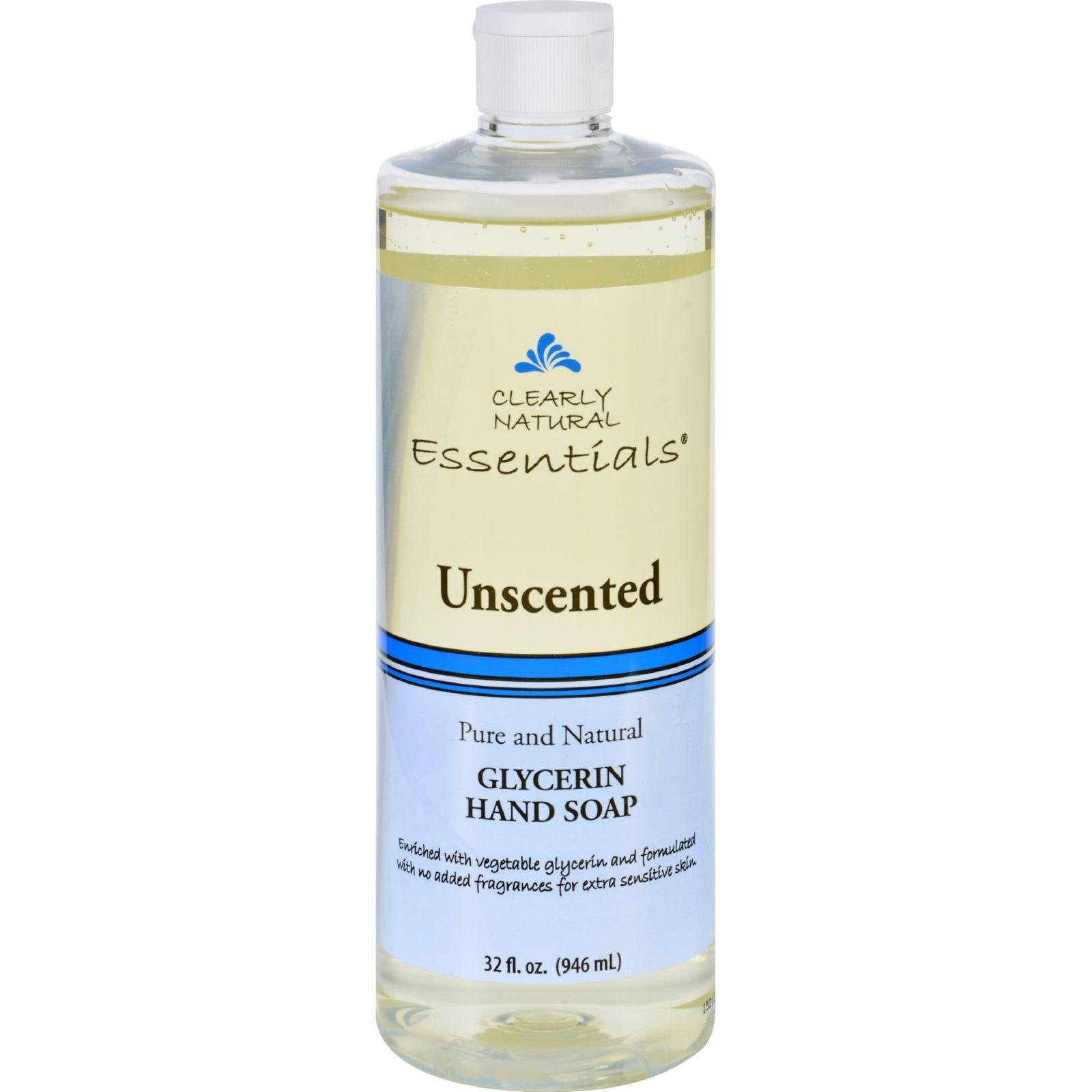 Clearly Natural jabon liquido de glicerina, recarga sin fragancia para manos suaves