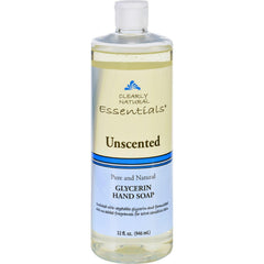 Clearly Natural jabon liquido de glicerina, recarga sin fragancia para manos suaves