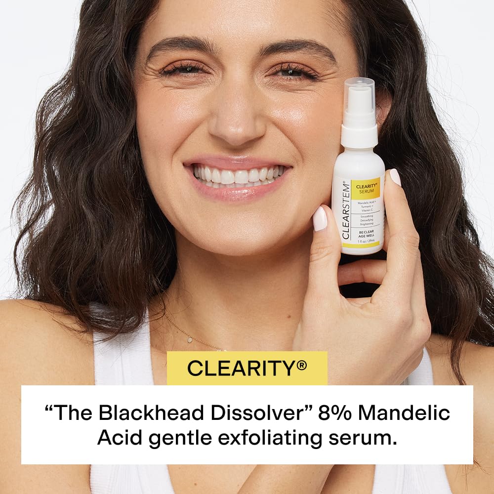 CLEARSTEM CLEARITY serum texture on skin illustrating smooth application