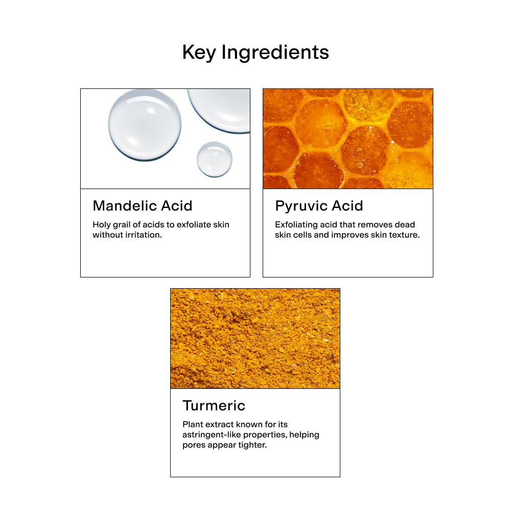 CLEARSTEM CLEARITY hands applying serum for gentle exfoliation