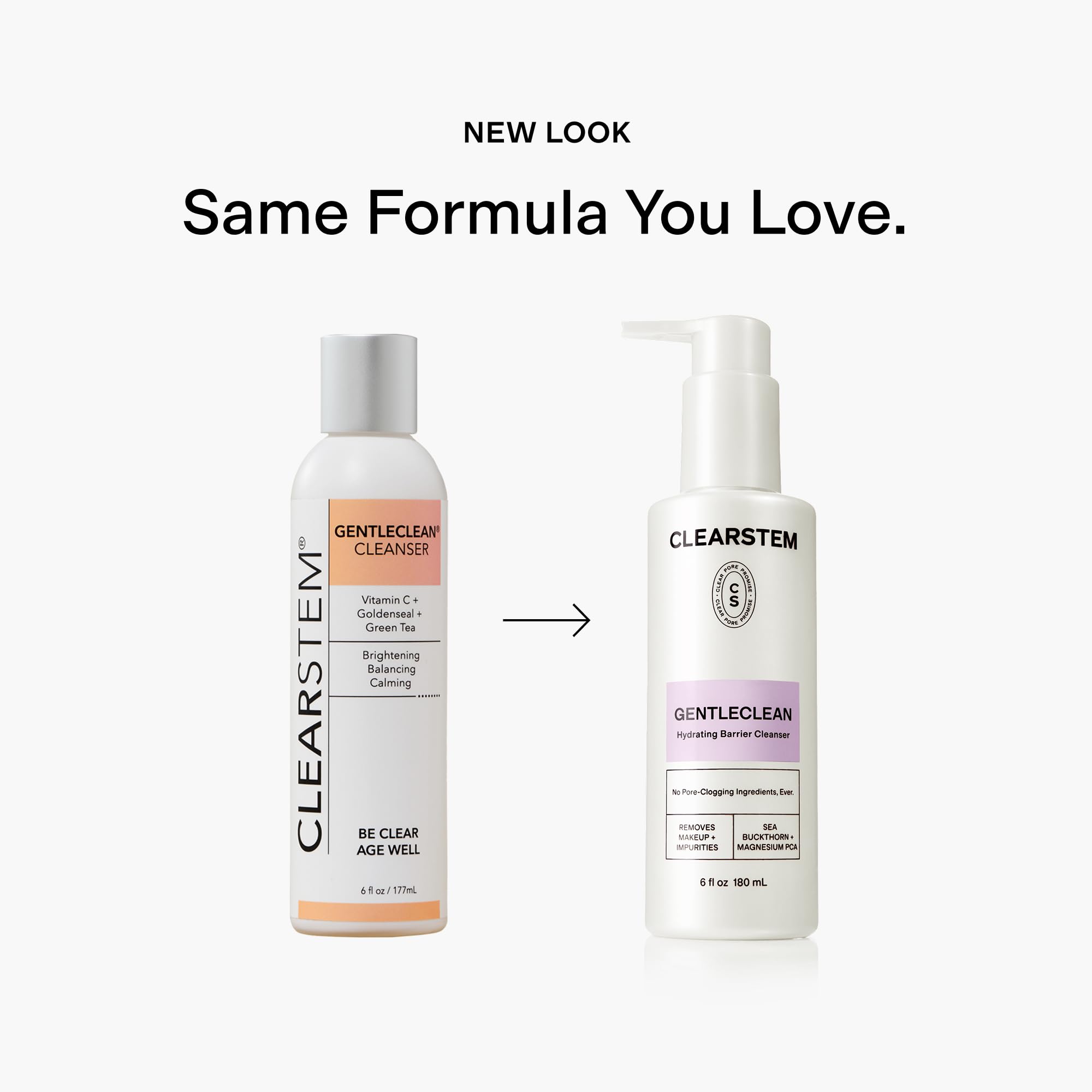 CLEARSTEM GentleClean eye makeup removal shows safe, gentle cleansing around delicate eye areas.