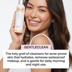CLEARSTEM GentleClean foaming lather for effective makeup removal and refreshing cleanse.