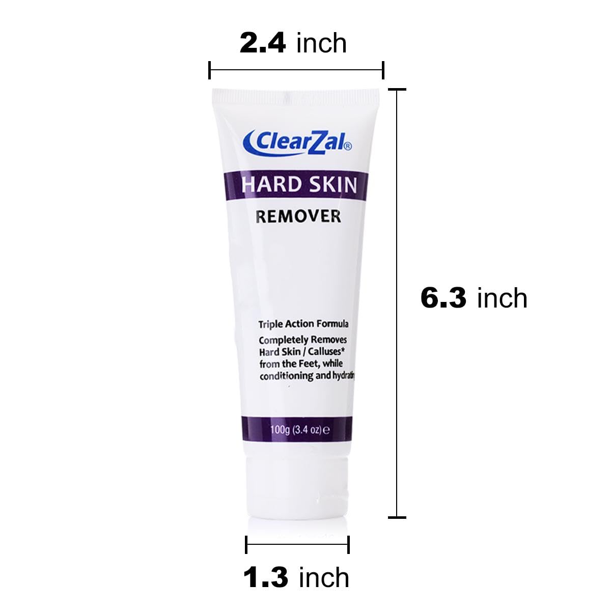 Clearzal crema de pies lista para viaje en tubo