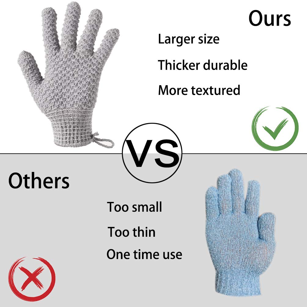 CLEEDY exfoliating gloves support spa-like massage at home.