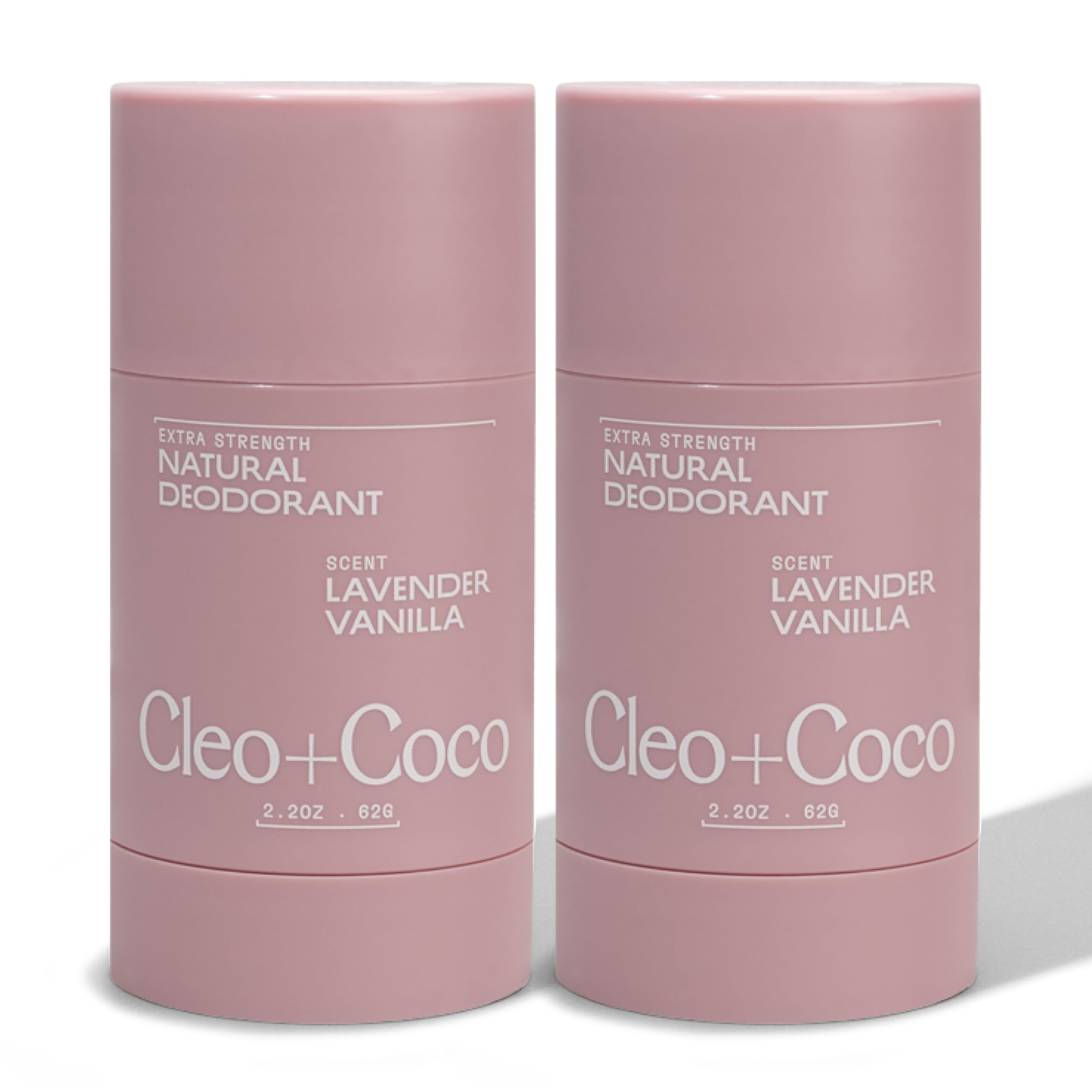 Cleo+Coco deodorant balm applied to underarm for clear, residue-free freshness.