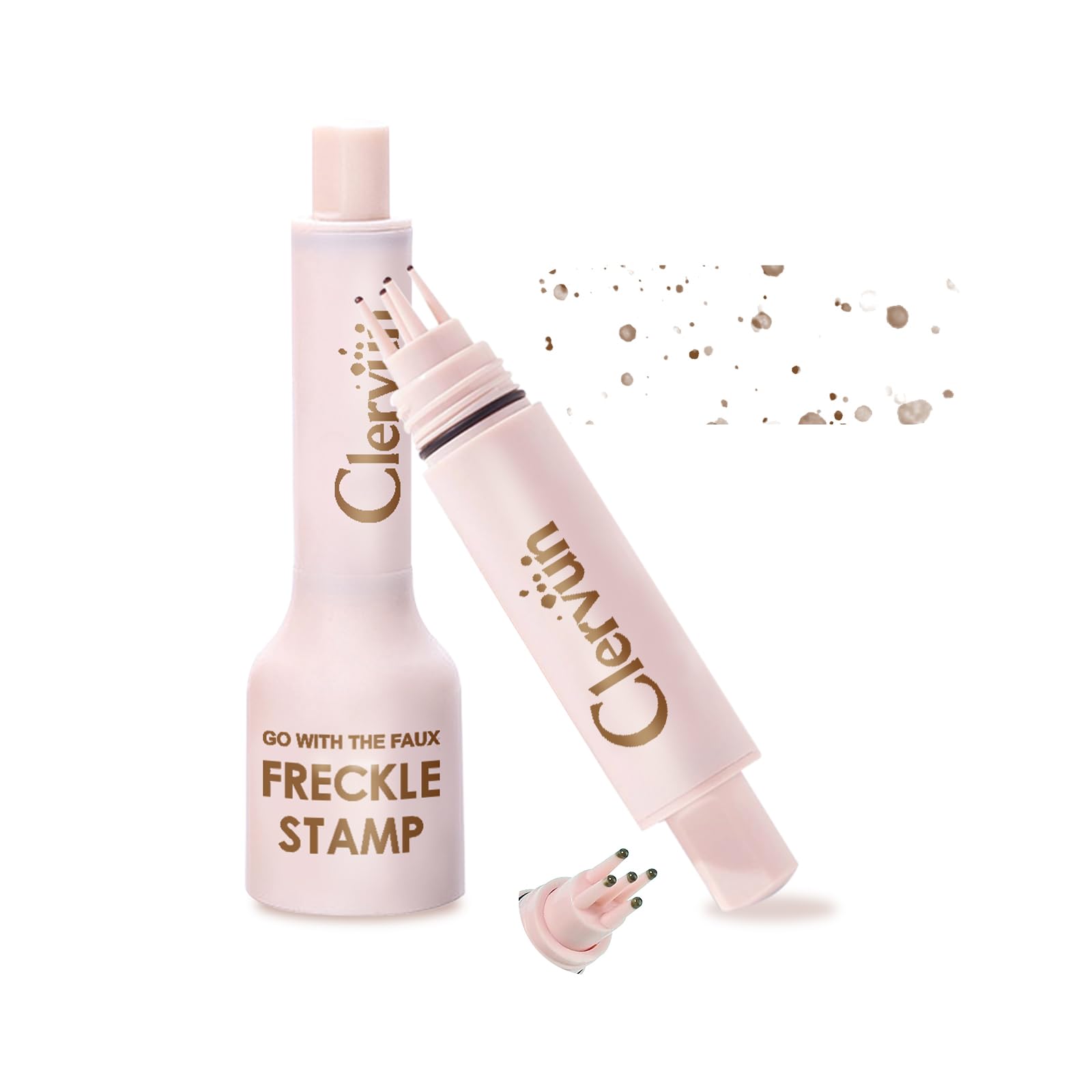 CLERVUN Freckle Stamp activation: easy priming for even pigment distribution.