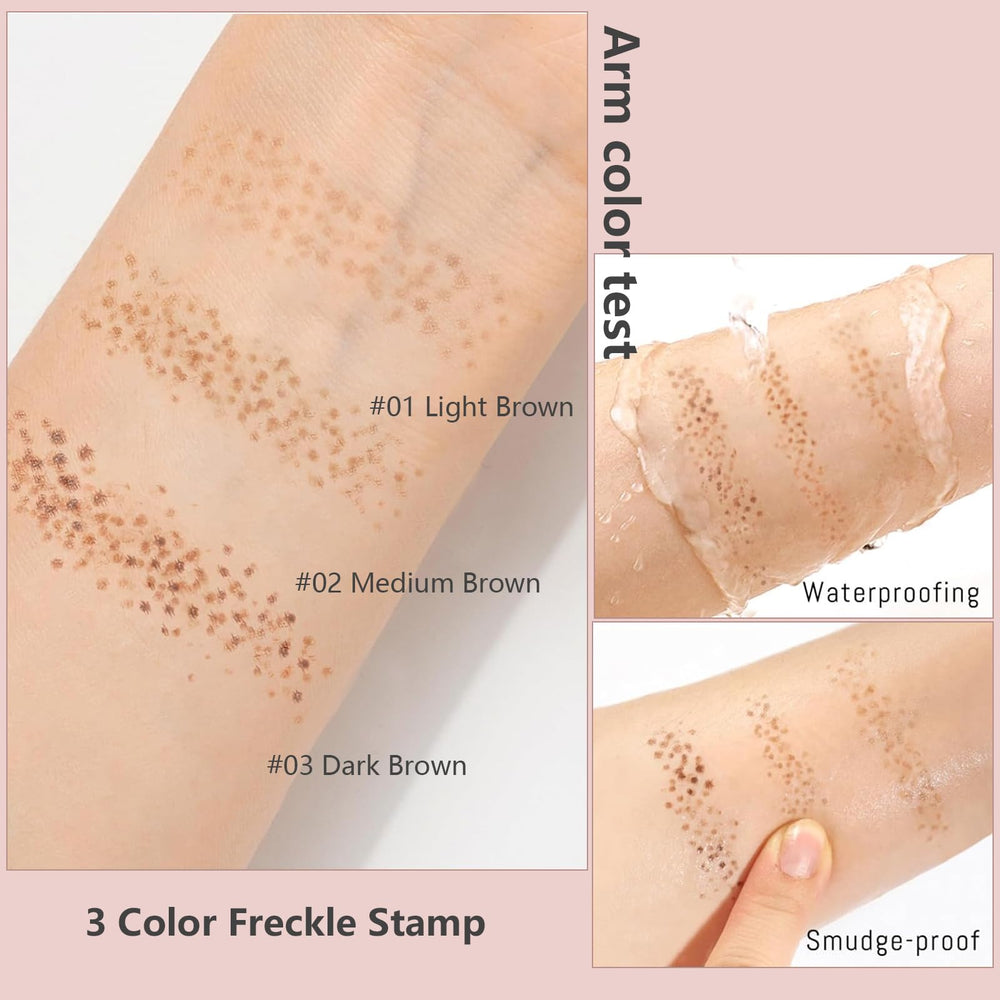 CLERVUN Freckle Stamp five-point design: realistic, natural-looking freckles in seconds.