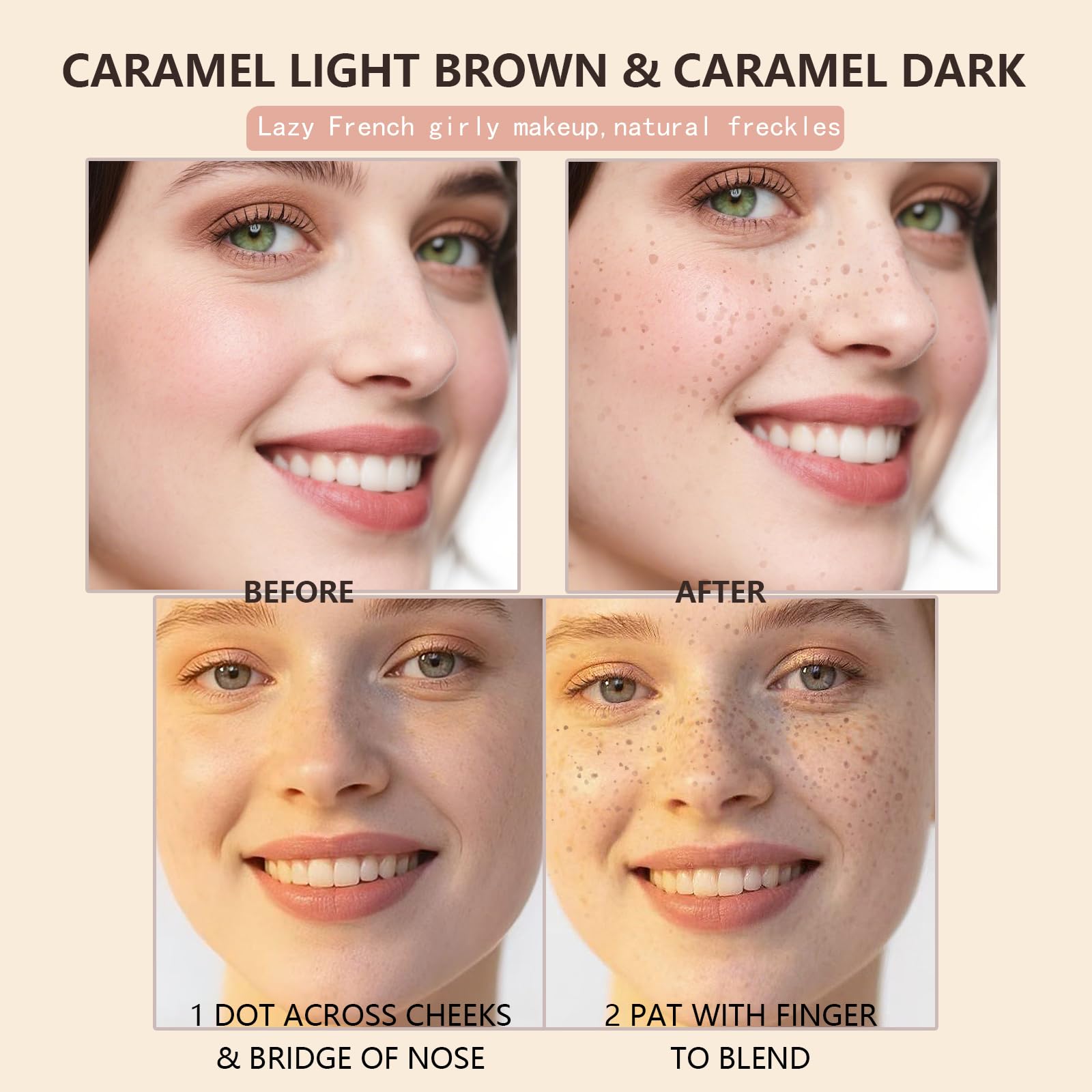 CLERVUN natural freckle look with sun-kissed finish for daily wear.