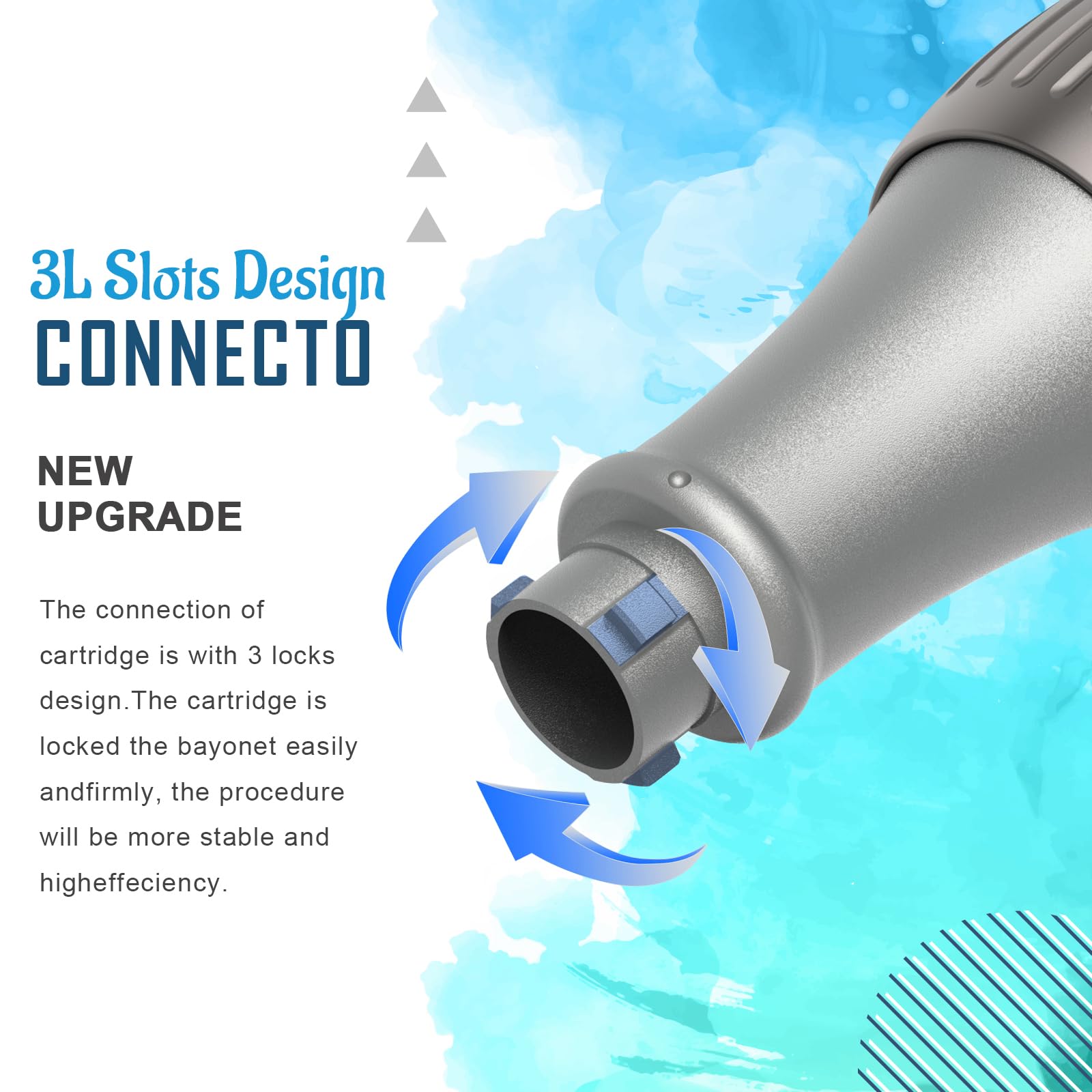 CLETINA derma roller pen ergonomic handle for comfortable use.