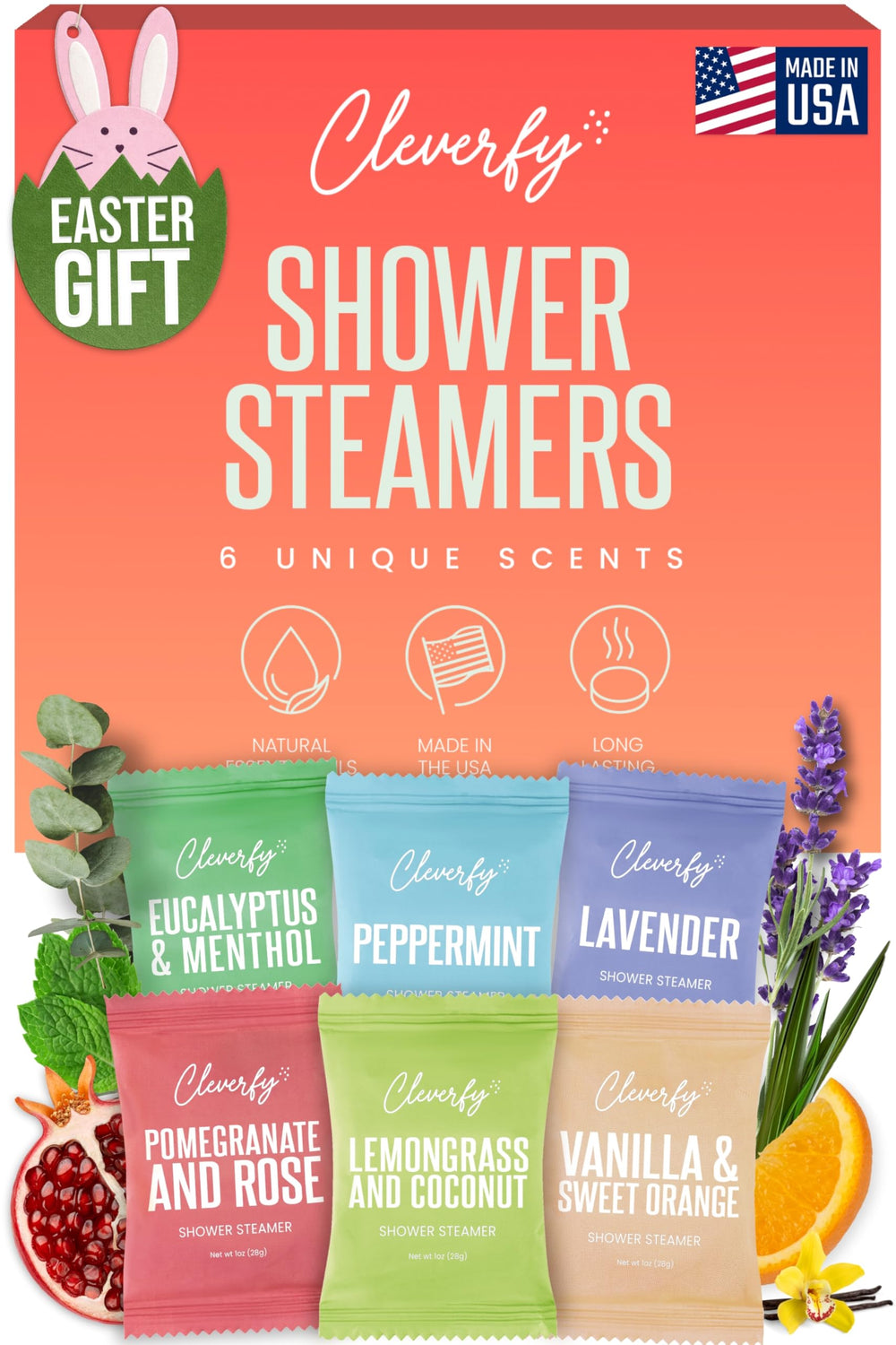 Cleverfy shower steamer Lavender for a calming home spa moment.