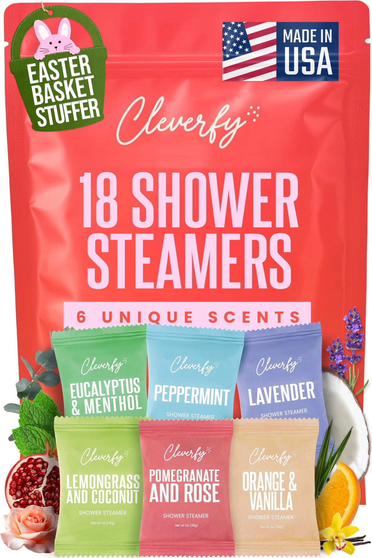 CLEVERFY tableta de aromaterapia para ducha lavanda para un ambiente relajante en casa