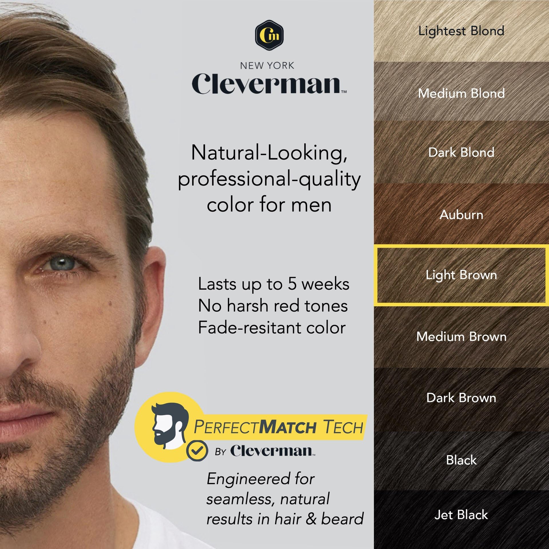 Cleverman ammonia-free formula gentle on skin