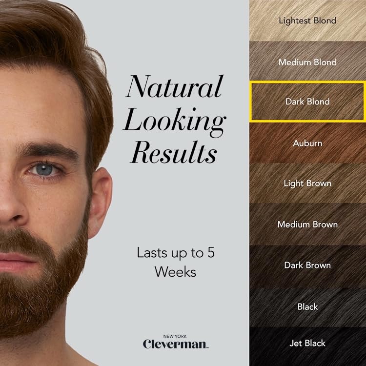 Cleverman applying dye to beard for precise, even color.