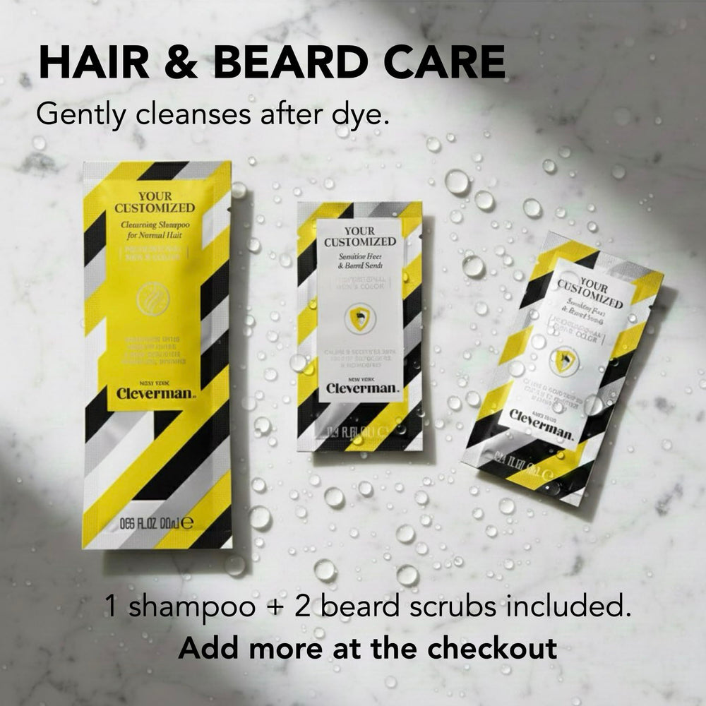 CLEVERMAN complete kit featuring vegan, ammonia-free formula for sensitive users