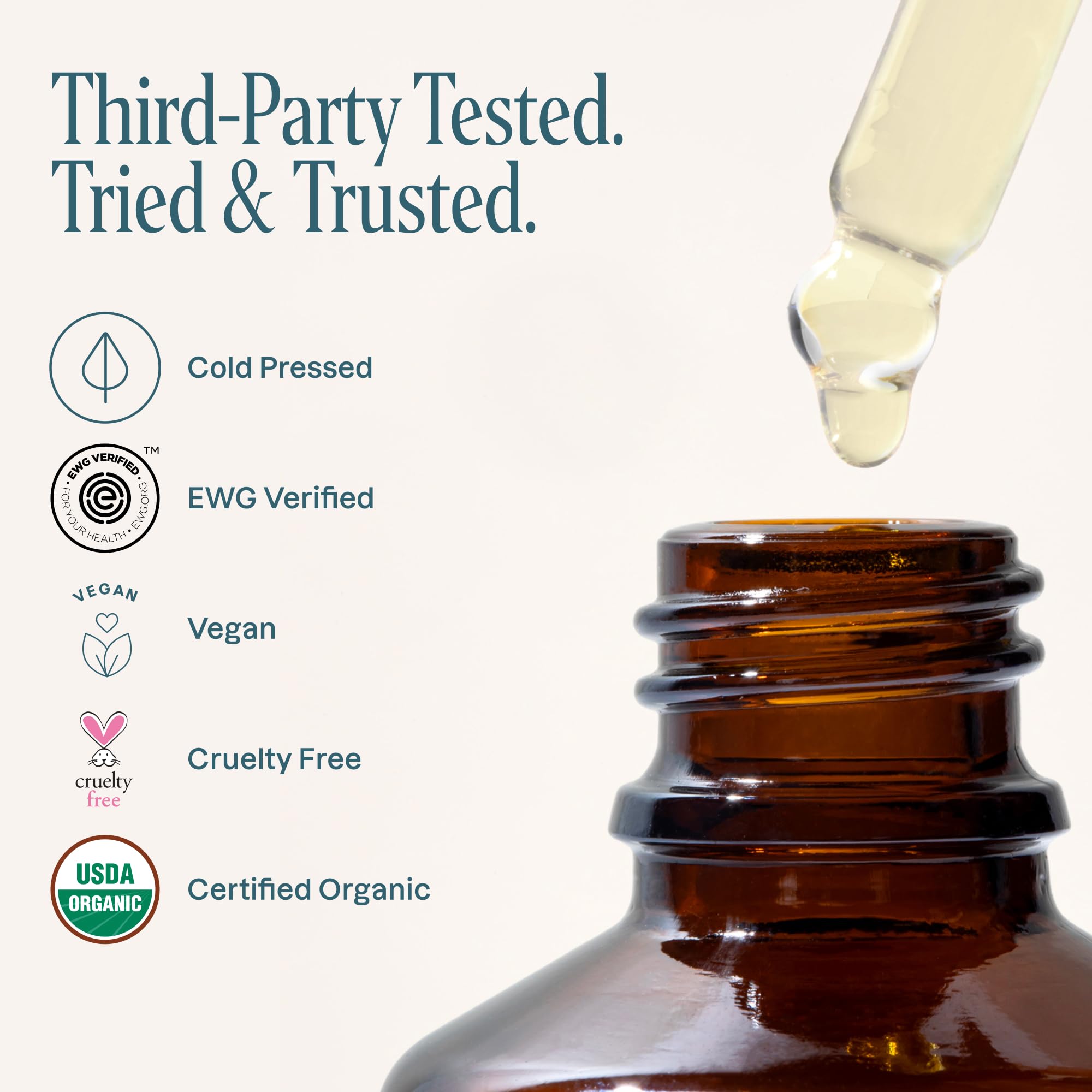 Cliganic Aceite de cáñamo, aplicación en piel, ayuda a balancear grasa sin saturar.