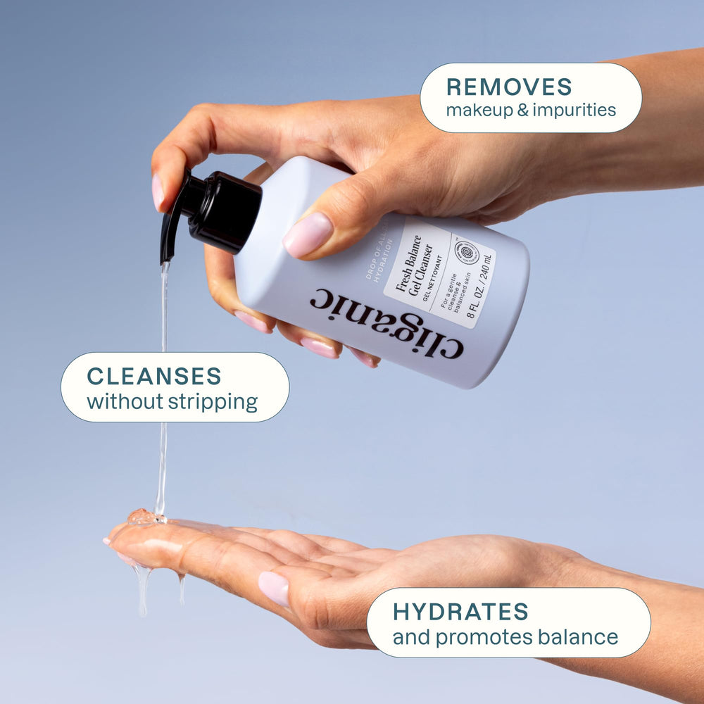 Cliganic aceites jojoba rosa mosqueta argán equilibran la piel