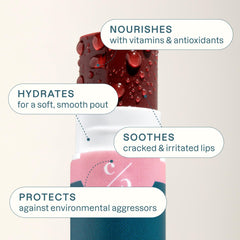 Cliganic Bálsamo Labial Tintado Vitamina E: nutrición diaria para labios suaves.