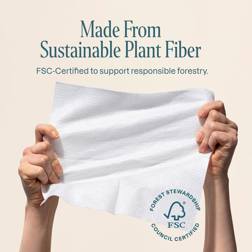 Cliganic Clean Face Towels XL ultra-absorbent disposable cloths for quick drying.