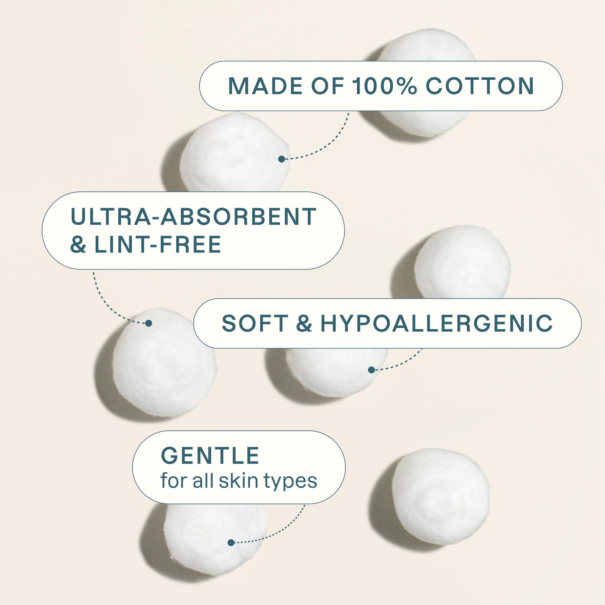 Cliganic cotton balls are 100% pure, natural, and eco-friendly.