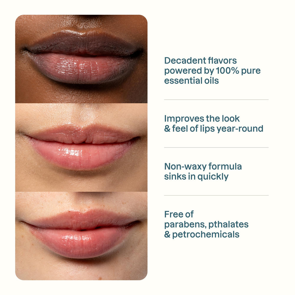 Packaging close-up of Cliganic lip balms highlighting cruelty-free, USA-made promise.