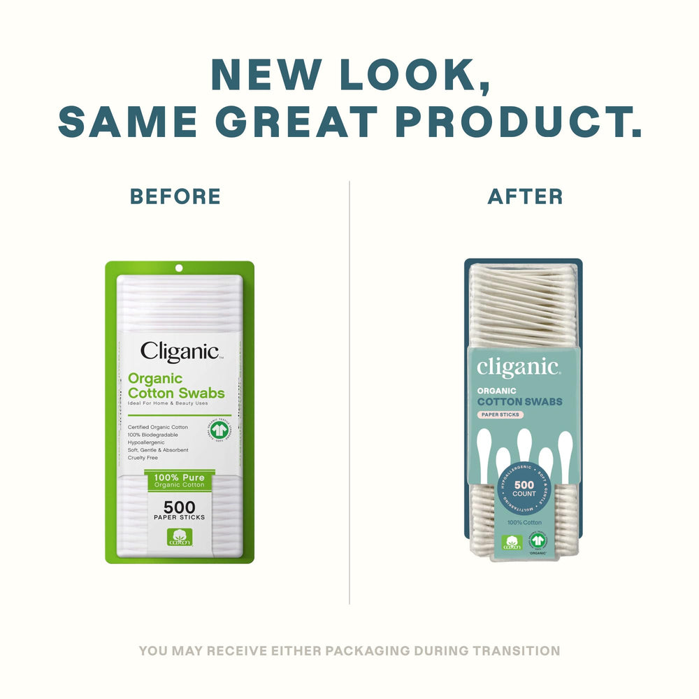 Cliganic pure natural cotton absorbent buds ideal for makeup application and removal.