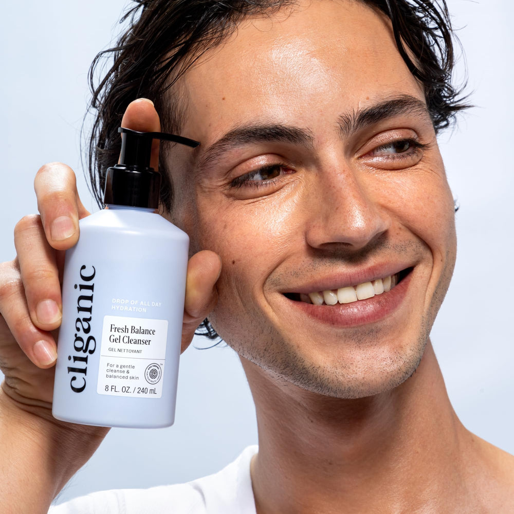 Cliganic textura-gel-ligera ofrece lavado refrescante y suave