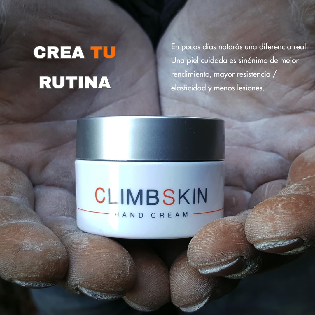 Climbskin application on hand demonstrates smooth, even spread.