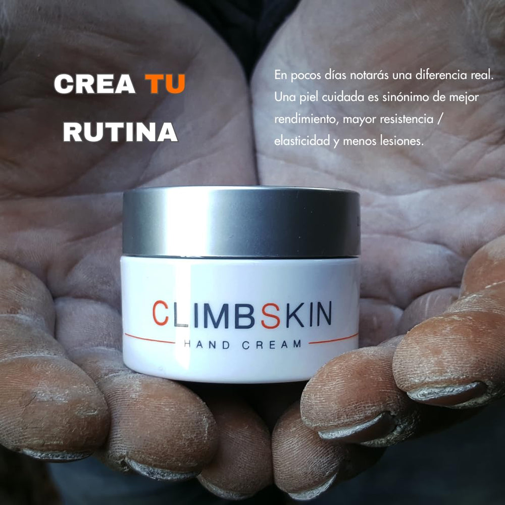Climbskin application on hand demonstrates smooth, even spread.
