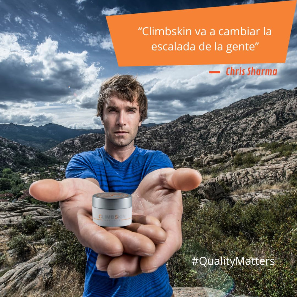 Climbskin travel-packaging ideal for gym bags and trips.