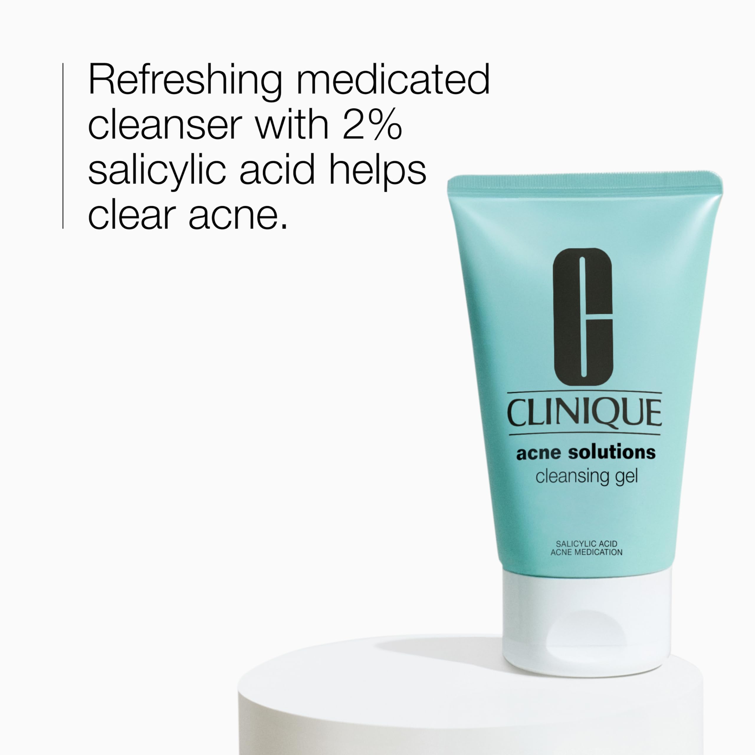 Close-up of Clinique Acne Solutions Cleansing Gel foamy texture