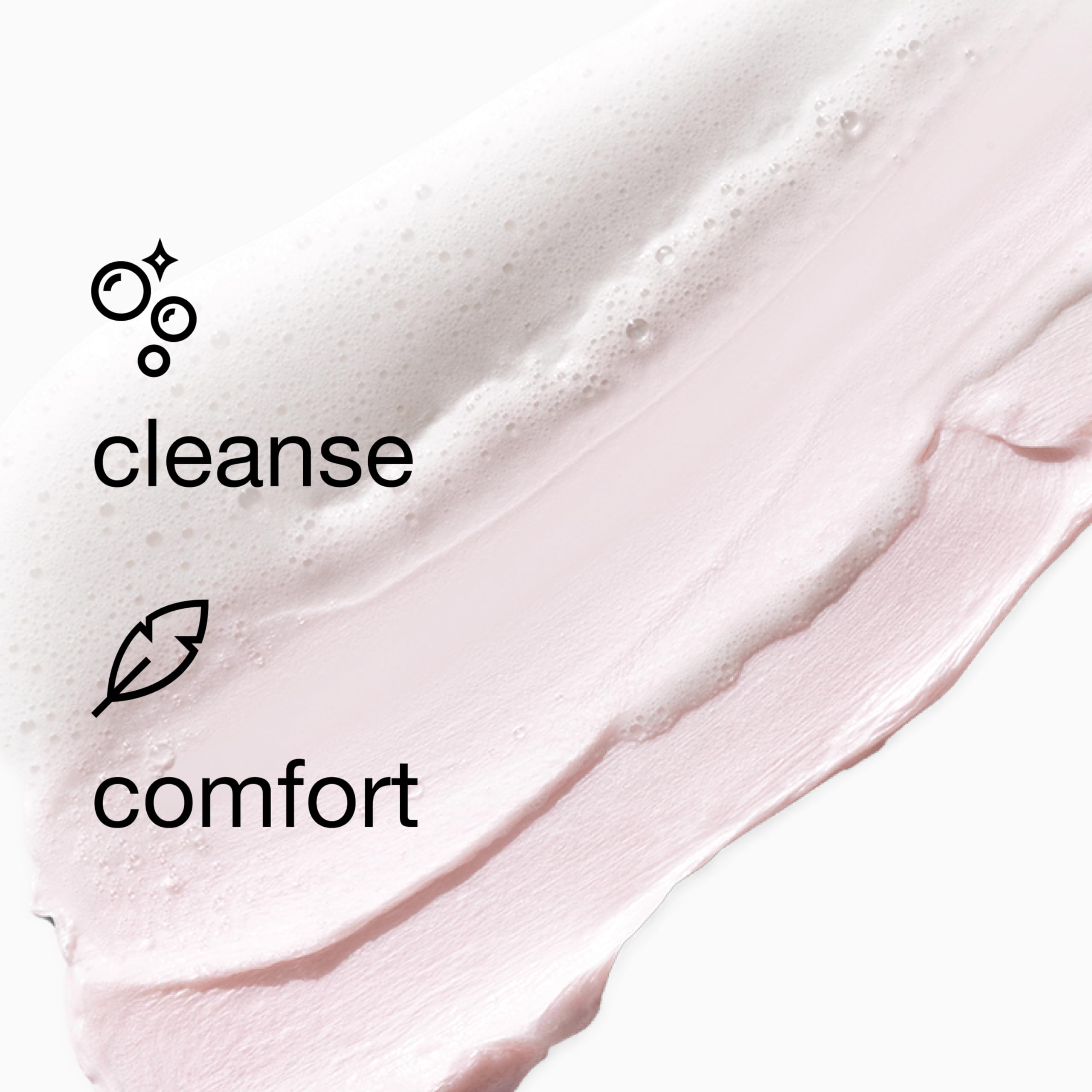 Glycerin and hyaluronic acid contribute to a gentle, hydrated feel after cleansing.