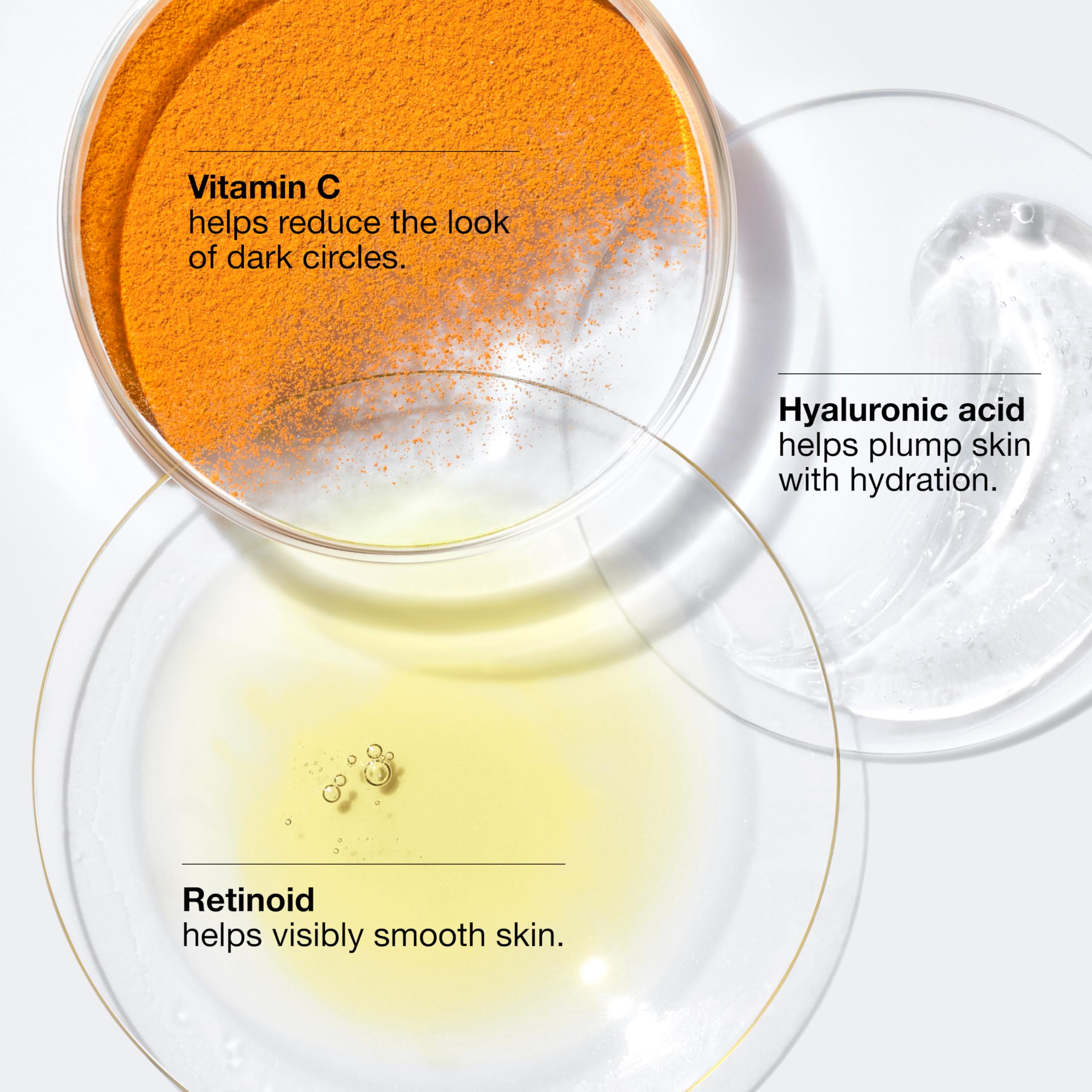 Clinique All About Eyes Brightening Serum Concentrate applicator used under-eye area.