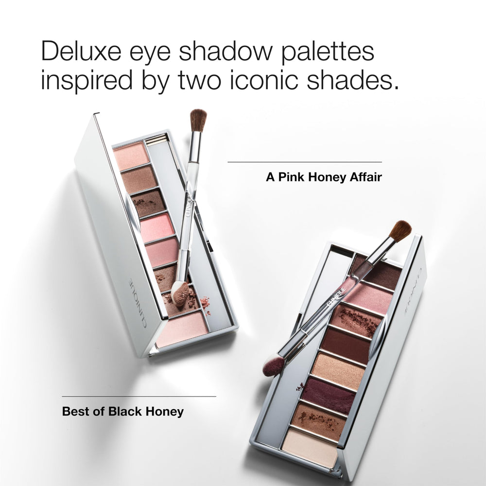 Clinique All About Shadow Black Honey shades for coordinated eye looks inspired by lipstick.