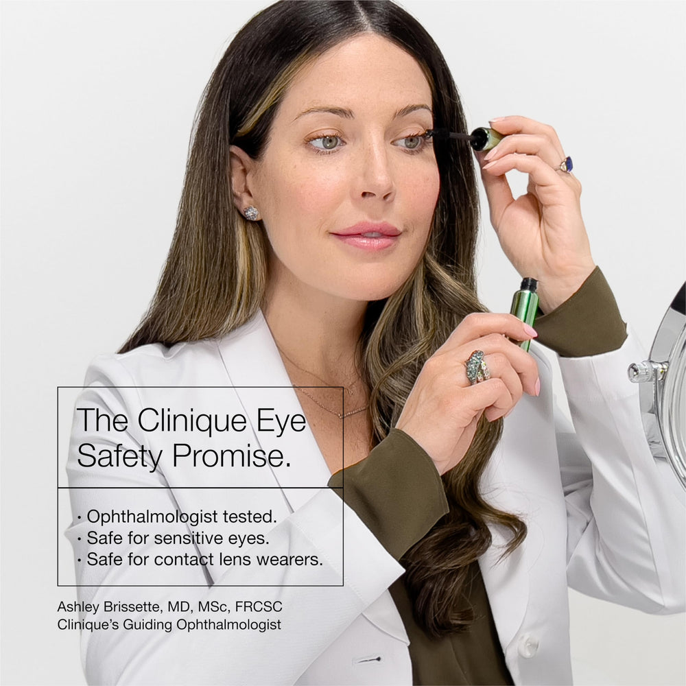 Clinique All About Shadow Duo compact with mirror for on-the-go looks.