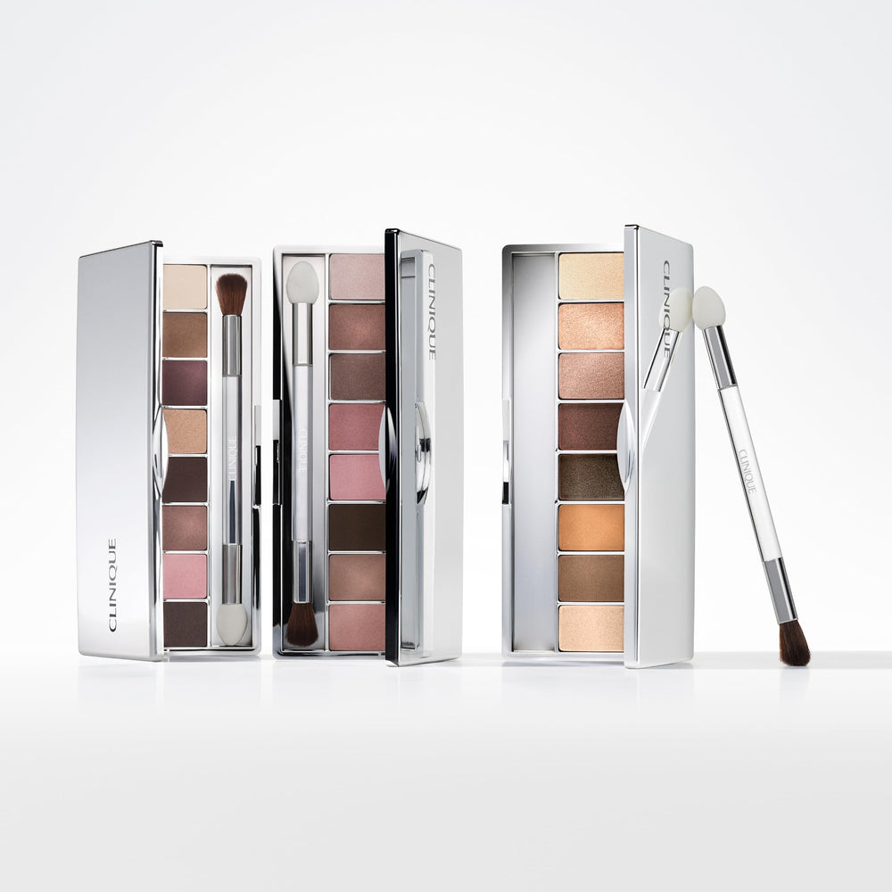 Clinique All About Shadow Palette Long wear finish helps color stay put.