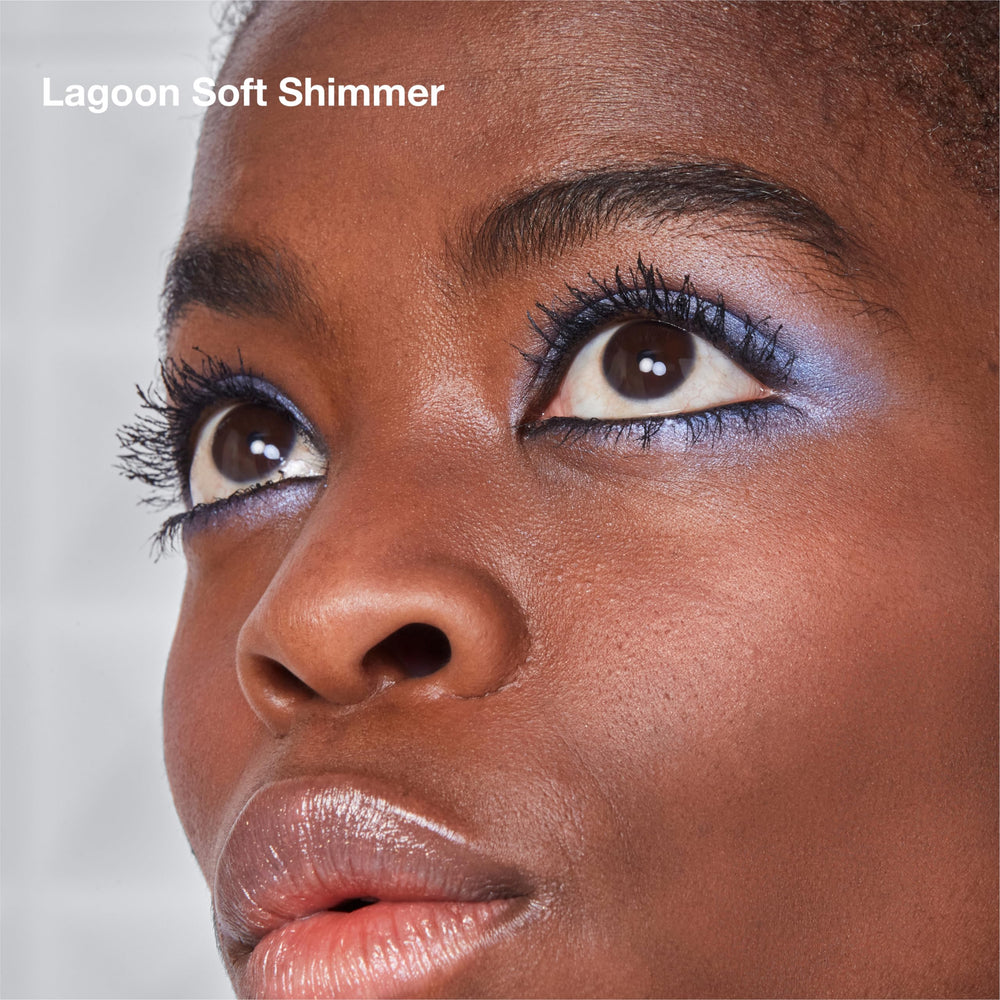 Brow bone highlight using Lagoon shade for lift and definition.