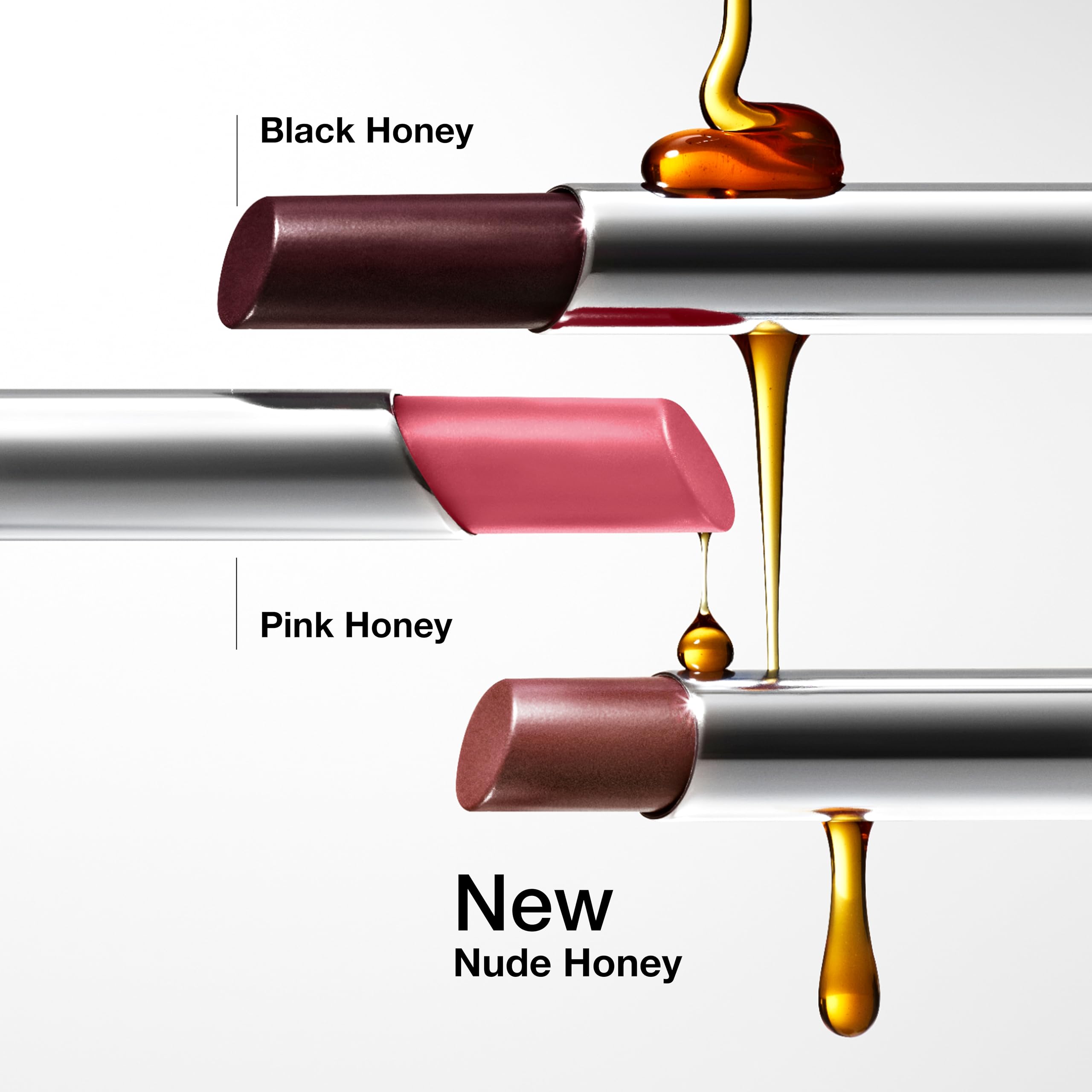 Clinique Almost Lipstick Pink Honey tube shown for quick, lightweight application.