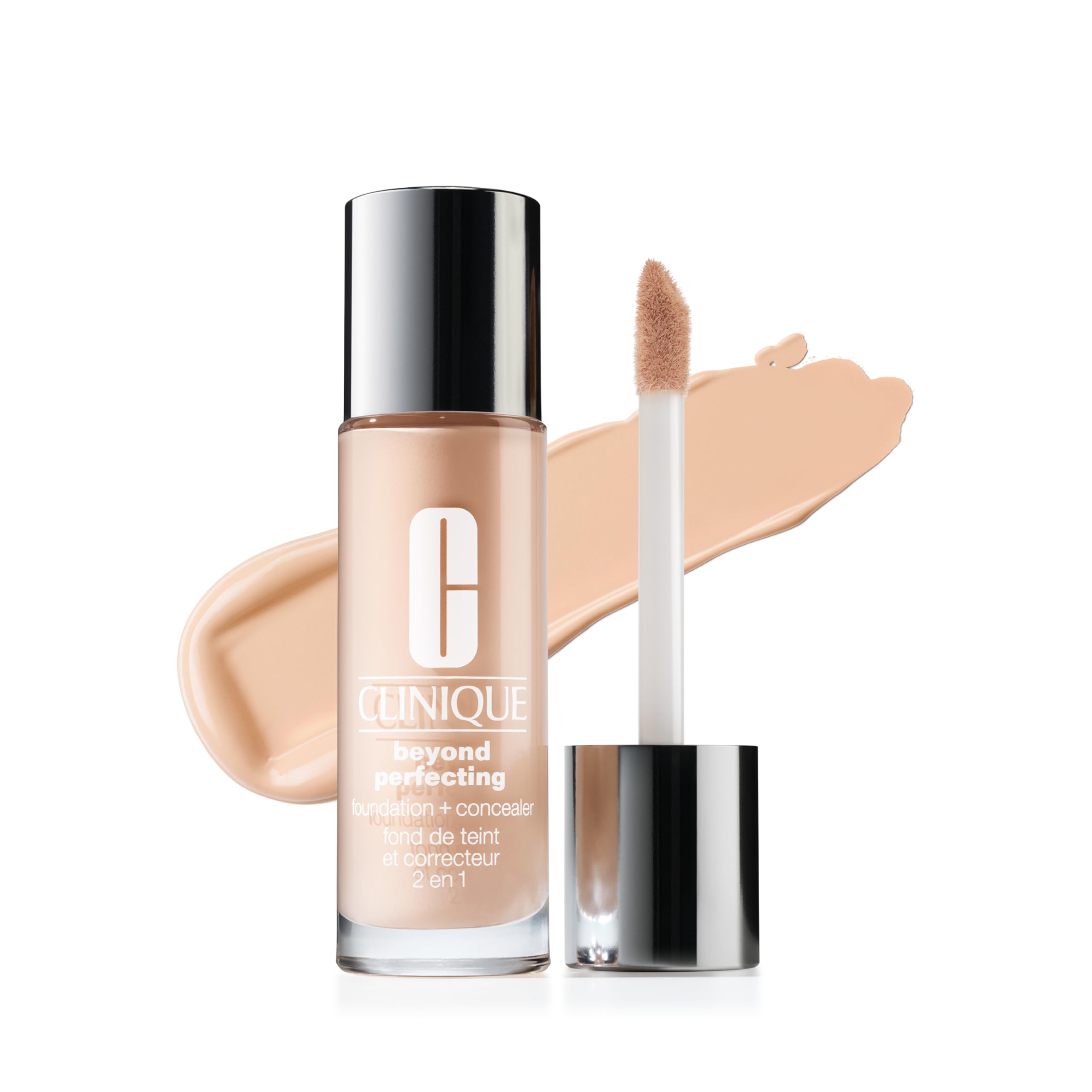 Clinique Beyond Perfecting bottle pump for easy dispensing and quick full coverage.