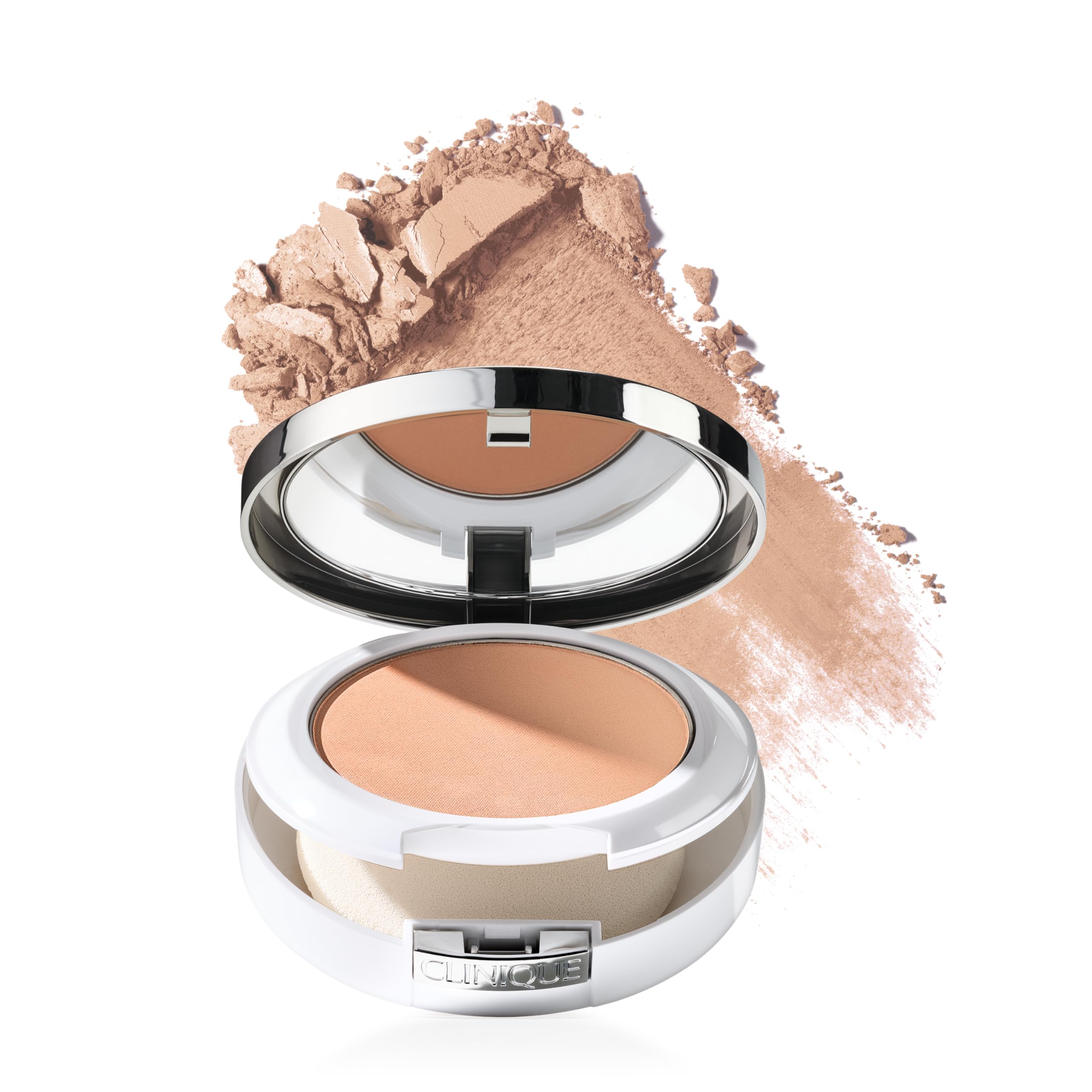 Clinique Beyond Perfecting powder compact closed, portable full-coverage solution