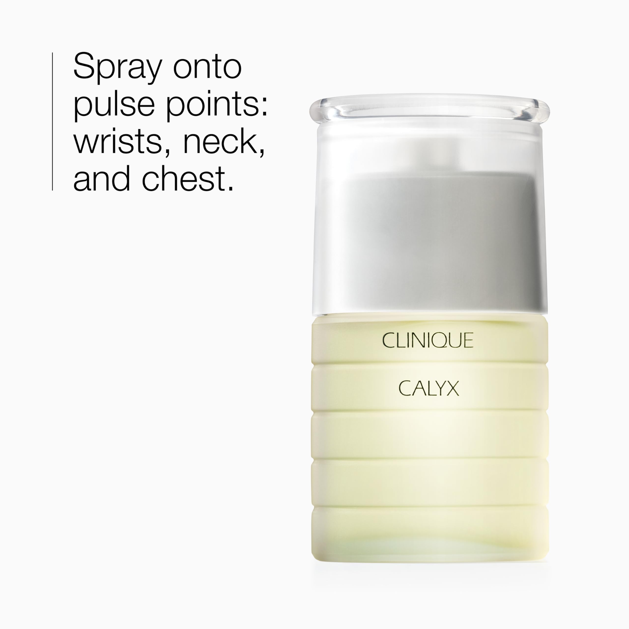 Clinique Calyx base notes: lush green leaves and vetiver.