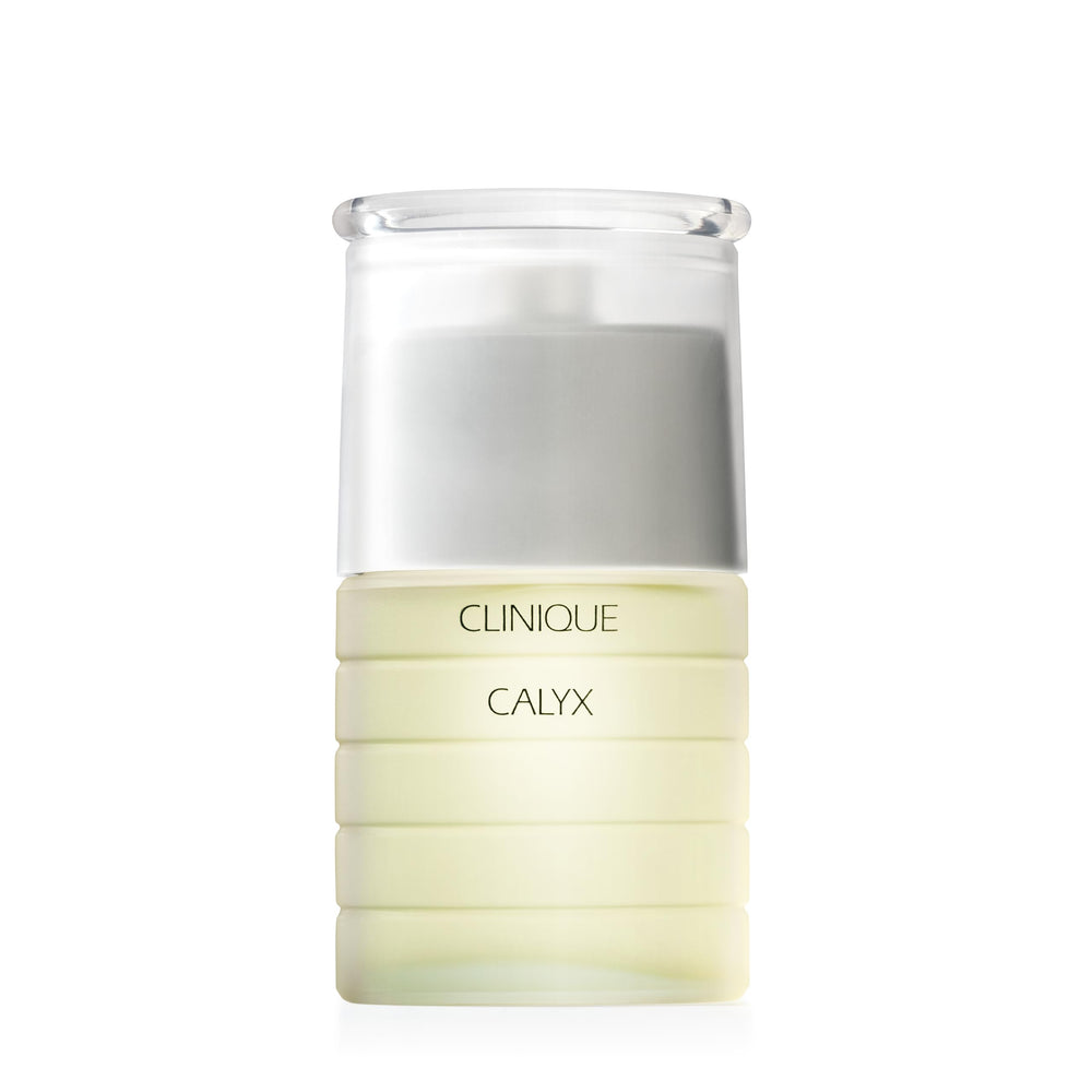 Clinique Calyx bottle front view highlighting citrus top notes.