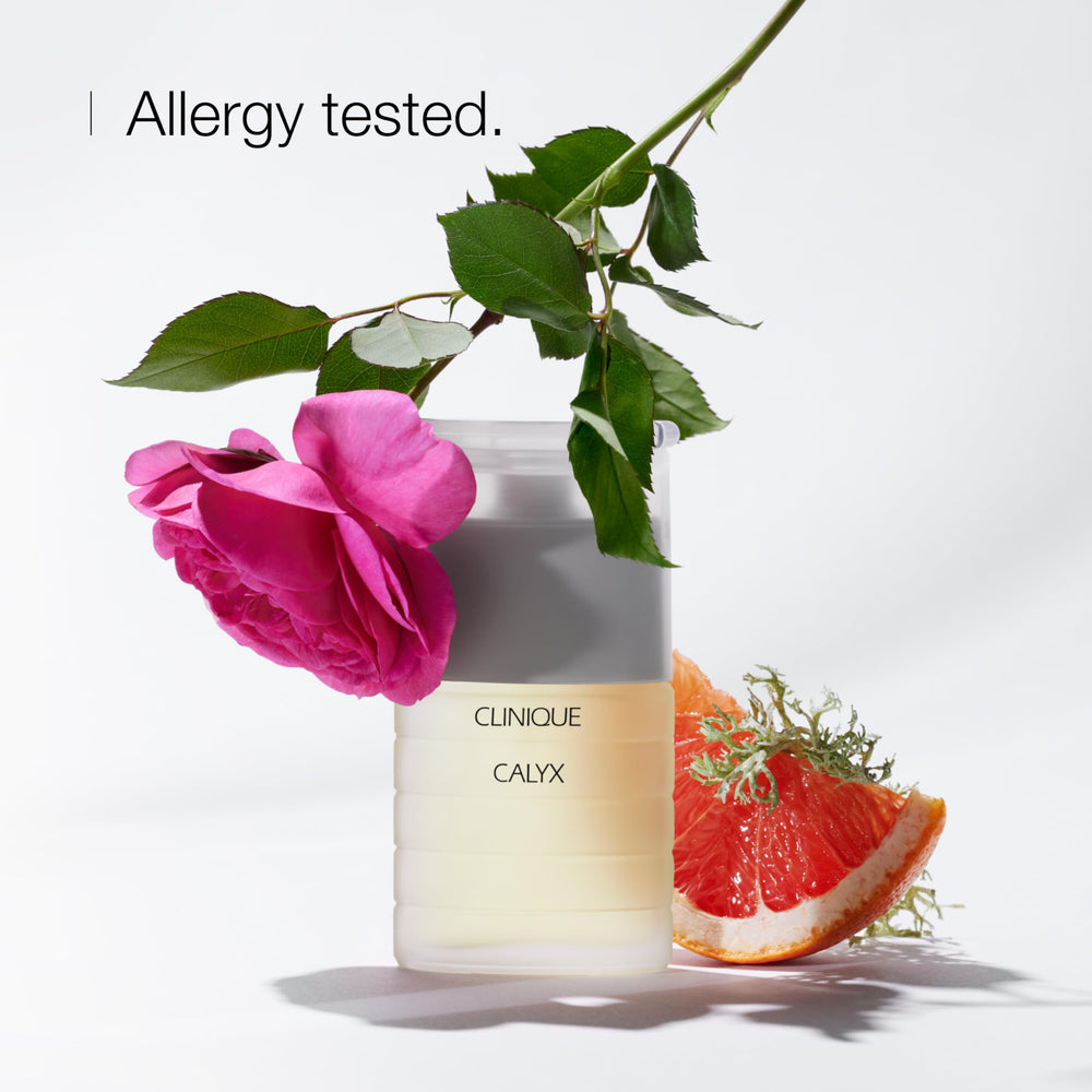 Clinique Calyx middle notes: rose and orange blossom.
