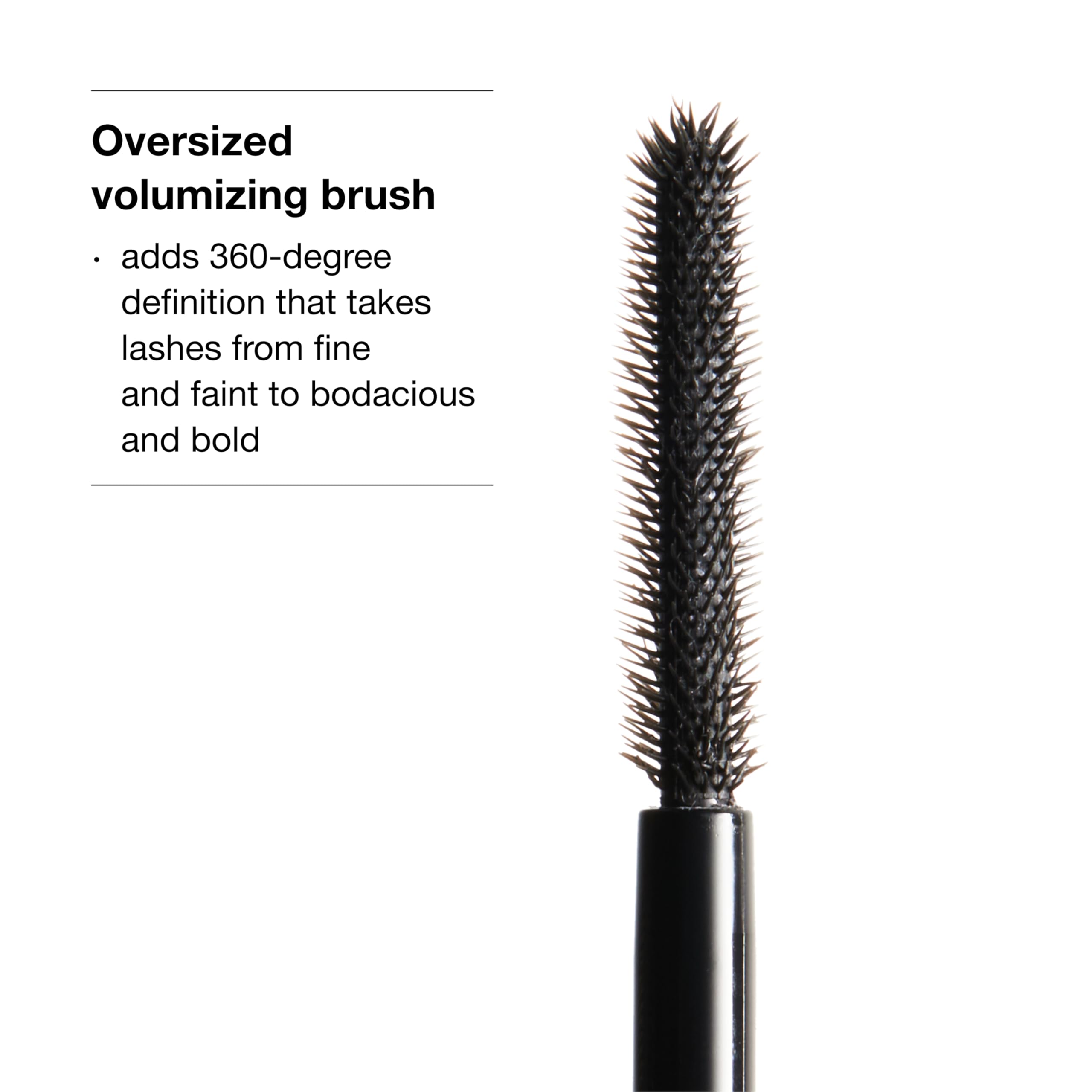 Clinique Chubby Lash buildable color allows layering for intensity.