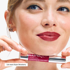 Clinique Chubby Stick mirror-free design for easy on the go touch ups.